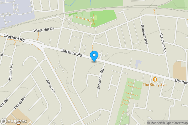 Map location for 187A Dartford Road, Dartford, Kent, DA1 3EW