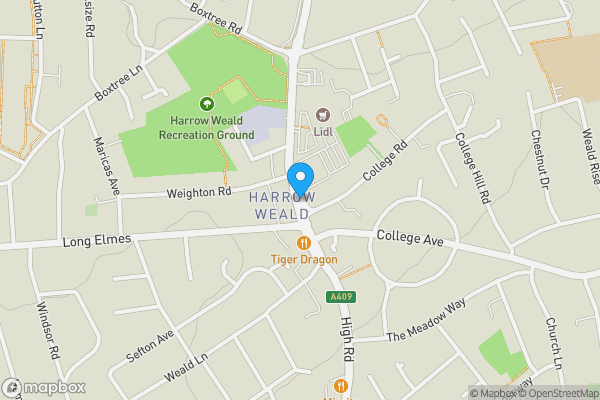 Map location for 336 - 340 High Road Harrow Weald HA3 6HT