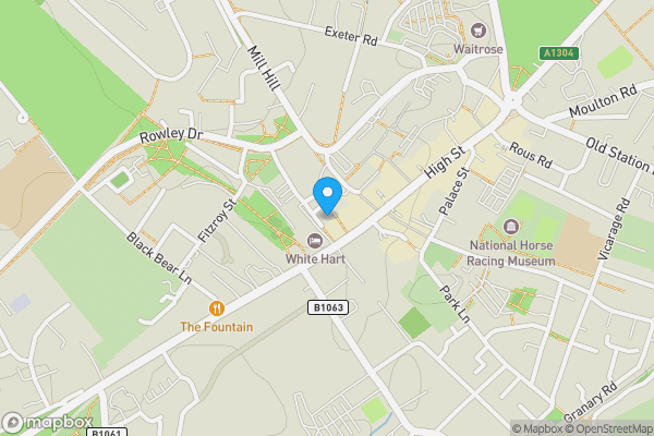 Map location for 4 Rockingham Villas Church Lane, Newmarket, Suffolk, CB8 0HL