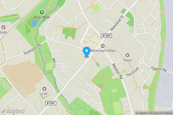 Map location for 78B Newland Street, Witham, Essex, CM8 1AH