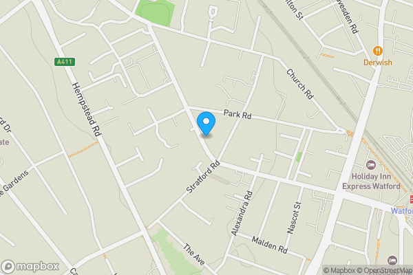 Map location for Little Stratford, 80 Langley Road, Nascot Wood, Watford, Hertfordshire, WD17 4PL