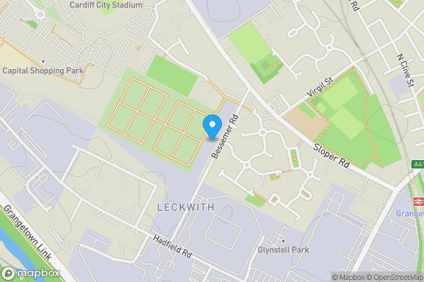 Map location for 20 Bessemer Road, Cardiff, CF11 8BA