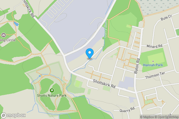 Map location for Plot at Bridge End, Shotts, Lanarkshire ML7 4EX