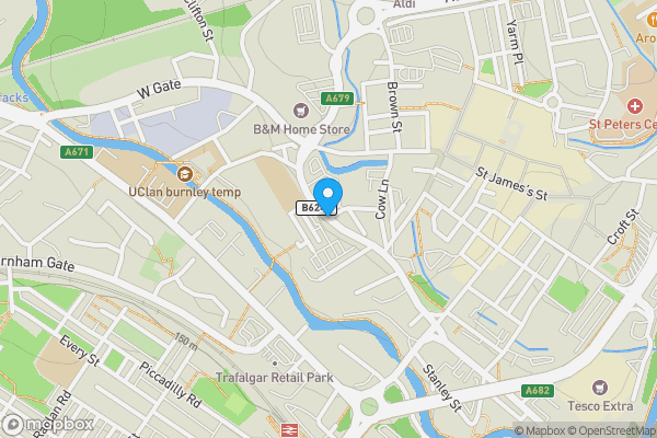 Map location for Poundstretcher Queen's Lancashire Way Burnley Lancashire BB11 1HA