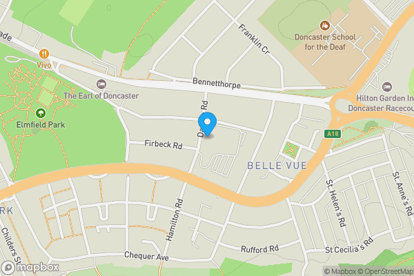 Map location for Mary Woollett Centre, Danum Road, Doncaster, South Yorkshire, DN4 5HE