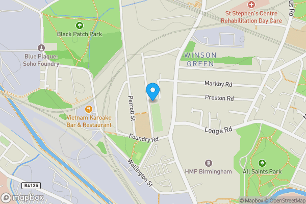 Map location for 75 James Turner Street, Birmingham, West Midlands, B18 4ND