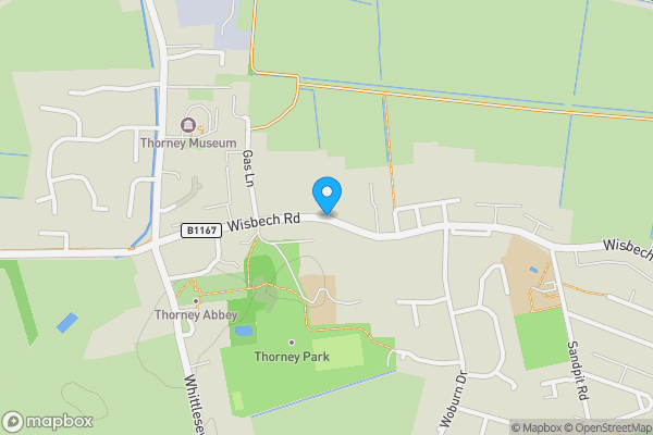 Map location for Wisbech Road, Peterborough, Cambridgeshire, PE6 0SD
