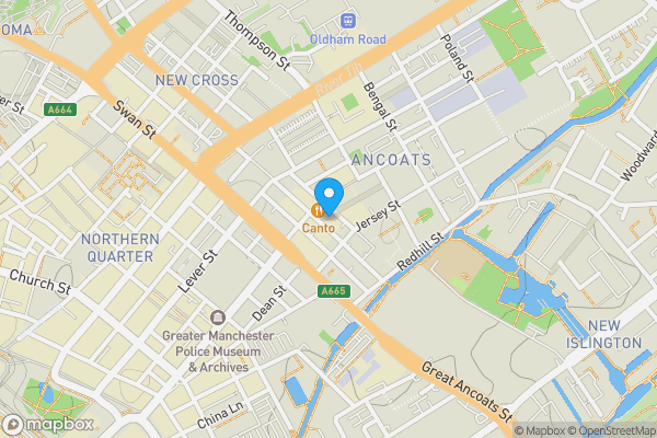 Map location for Henry Street, Manchester, M4 5DH