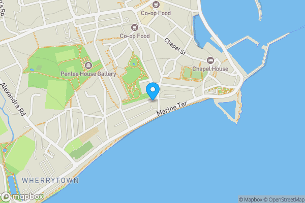 Map location for 56 Daniel Place, Penzance, Cornwall, TR18 4DU TR18 4DU