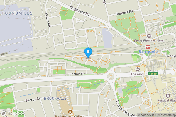Map location for Winterthur Way, BASINGSTOKE, Hampshire, RG21 7UN