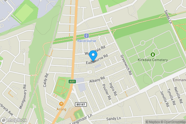 Map location for Eastbourne Road, Walton, Liverpool, Merseyside, L9