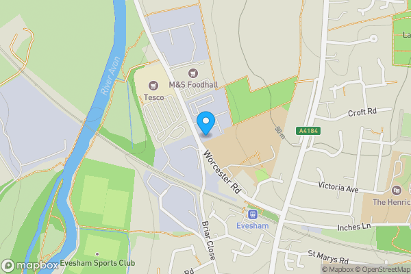 Map location for Daniel House, St. Christopher Court, Evesham, Worcestershire, WR11 4LJ