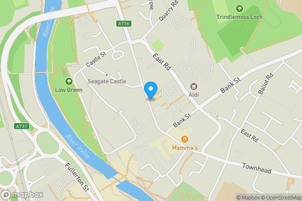 Map location for 160B High Street, Irvine, KA12 8AN