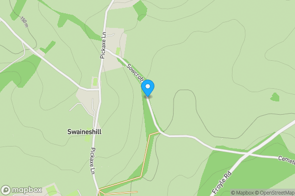 Map location for Hares Farm, Pickaxe Lane, and Land at Sowcroft Lane, South Warnborough, Hook RG29 1SD