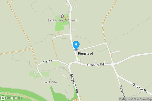 Map location for 1 Foundry Lane, Ringstead, Hunstanton, Norfolk PE36 5LE