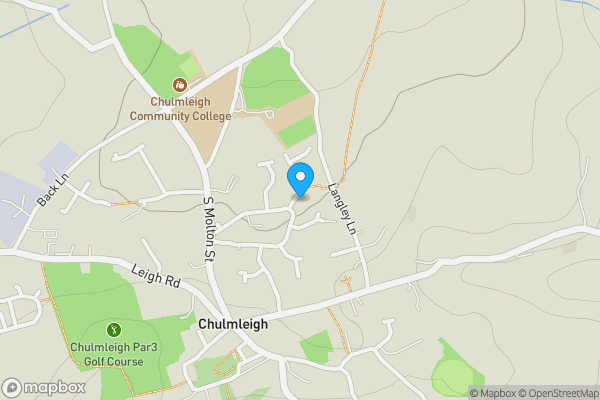 Map location for 41 Langley View, Chulmleigh, Devon, EX18 7BQ