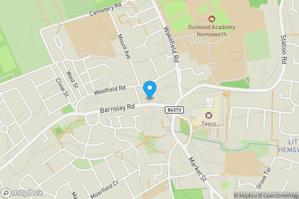 Map location for 4 Barnsley Road, Hemsworth, Pontefract, West Yorkshire, WF9 4PY