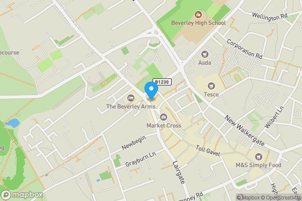 Map location for The Beaver, 8 North Bar Within, Beverley, North Humberside, HU17 8AX