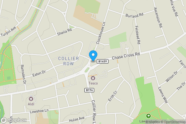 Map location for 7/7a Clockhouse Lane, Collier Row, Romford, Essex RM5 3PH