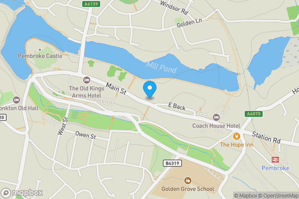Map location for Pembroke & Castlemartin Social Club, Tenby House, Main St, Pembroke, SA71 4HH