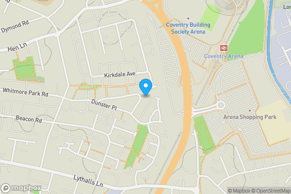 Map location for 77 Selworthy Road, Coventry, Coventry, West Midlands CV6 4JF