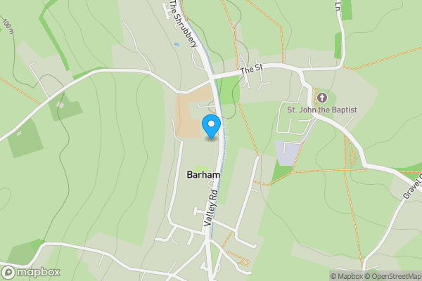 Map location for Plot 33, Valley Road, Barham, Canterbury, Kent, CT4 6NX