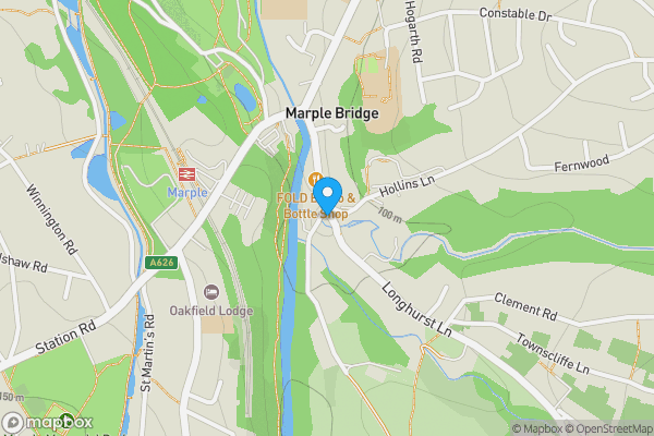Map location for 33 Town Street, Marple Bridge, Stockport SK6 5AA