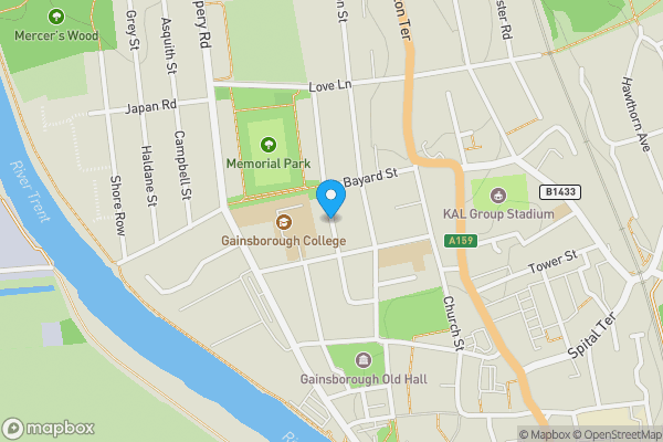 Map location for Lincoln Street, GAINSBOROUGH, Lincolnshire, DN21 2LD