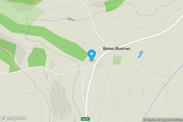 Map location for Bettws, Lampeter, SA48 8NX