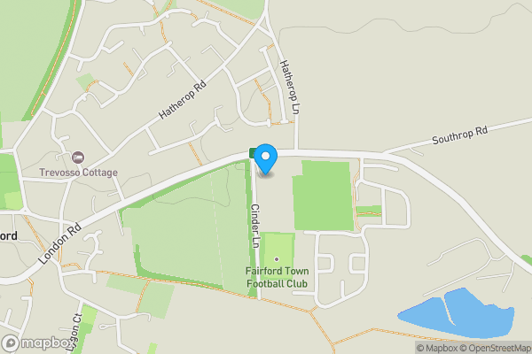 Map location for 2 Cinder Lane, Fairford GL7 4AX