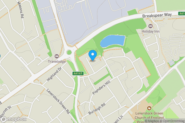 Map location for 32 Barley Croft, Hemel Hempstead, Hertfordshire, HP2 4UU
