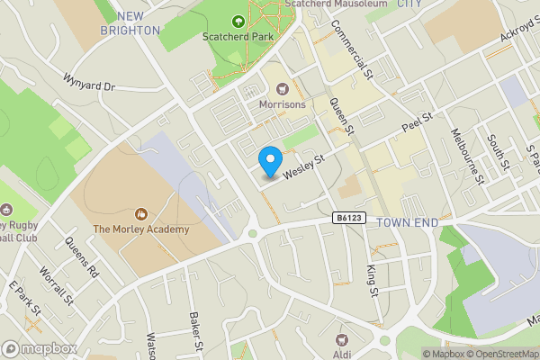 Map location for 48a. Wesley Street Morley, Leeds, West Yorkshire, LS27 9ED