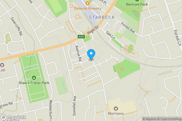 Map location for 1 Avenue Street, Harrogate HG2 7PF