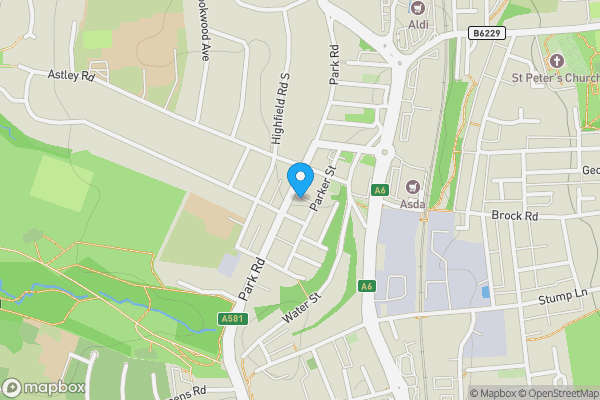Map location for 32C Park Road, Chorley, Lancashire PR7 1QU
