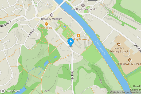 Map location for Bank House, 14 Lower Park, Bewdley, DY12 2DP