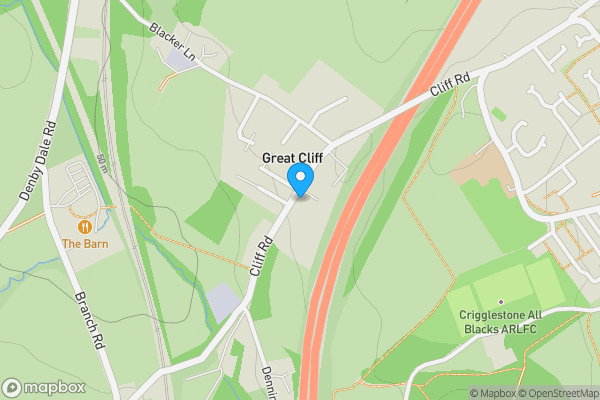 Map location for 115 Cliff Road, Crigglestone, Wakefield, West Yorkshire WF4 3EJ