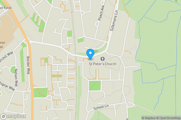 Map location for 50 Rickerscote Road, Silkmore, Stafford, Staffordshire ST17 4JA