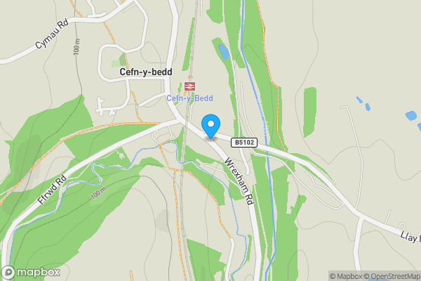 Map location for Wrexham Road, WREXHAM, Flintshire, LL12 9UW