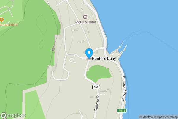 Map location for Annfield, 53 George Street, Hunters Quay, Dunoon, Argyll And Bute PA23 8JX