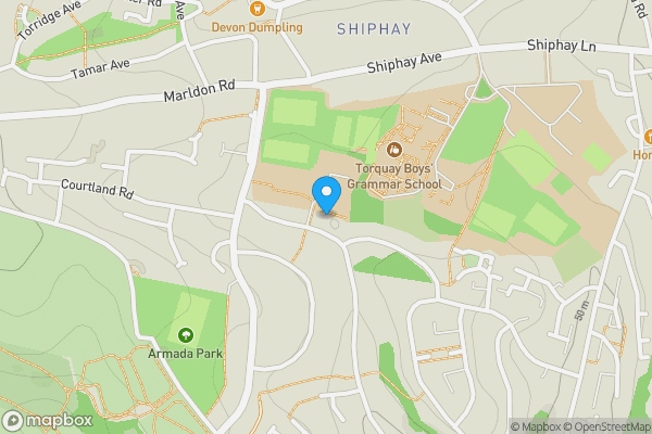 Map location for Torquay, Devon, TQ2