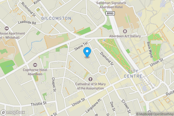 Map location for Ruby House Ruby Lane, Aberdeen, AB10 1ZP