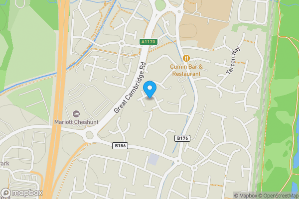 Map location for Land @ Hollyfields, Broxbourne, Hertfordshire, EN10 6LS