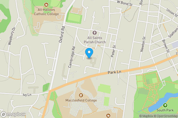 Map location for Barracks Square, Macclesfield