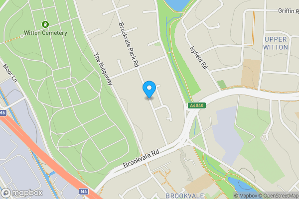 Map location for Brookvale Park Road, Birmingham, West Midlands, B23 7TN
