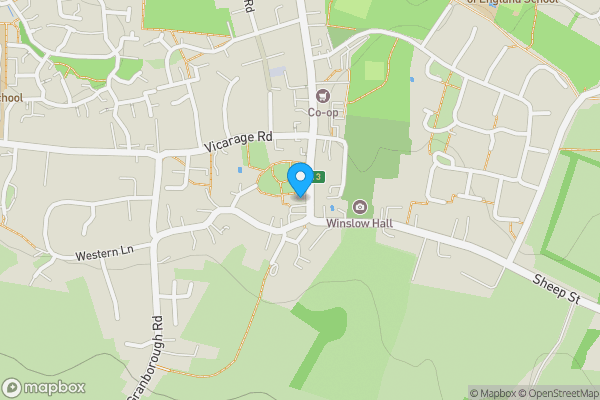 Map location for 23 Market Square, Winslow, Buckingham, Buckinghamshire, MK18 3AB