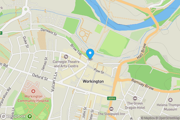 Map location for Fusion Nightclub, Ladies Walk, Workington, Cumbria CA14 3BA