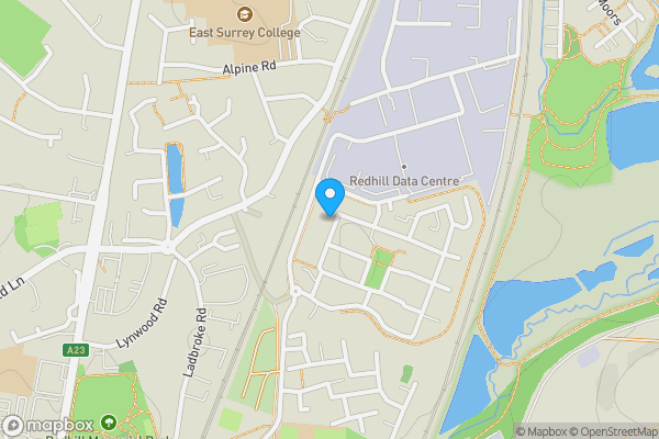 Map location for Burlescombe House, Redhill, Surrey, RH1 1TL