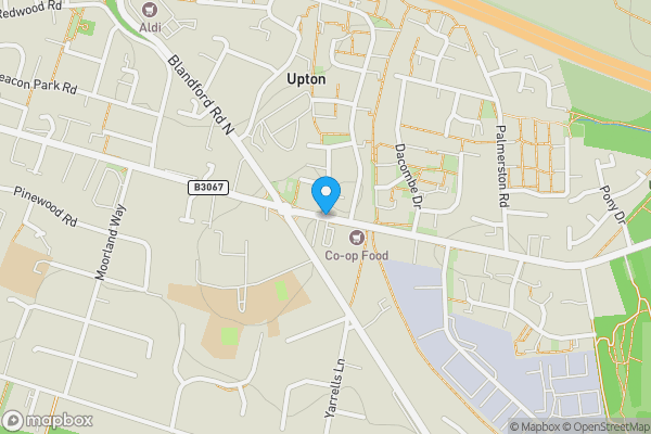 Map location for Poole Road, Poole & Garage, Dorset, BH16 5JA