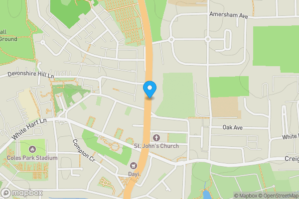 Map location for Great Cambridge Road, London, N17 8LT