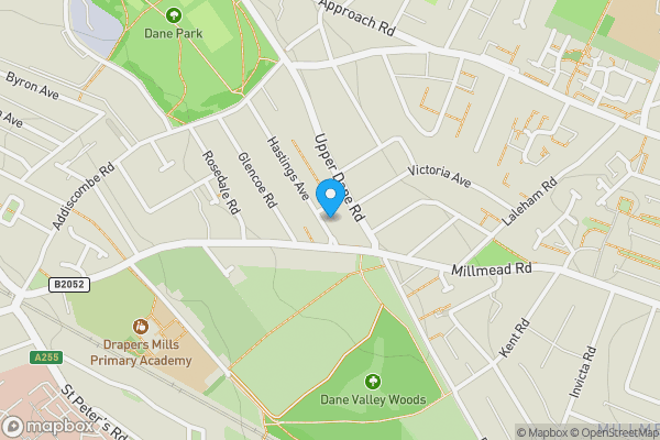 Map location for 81 Hastings Avenue, Margate, CT9 2SQ